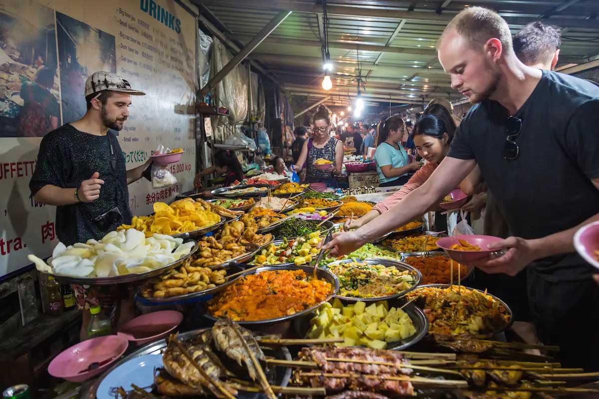 Luang Prabang Night Market - Street Food Paradise